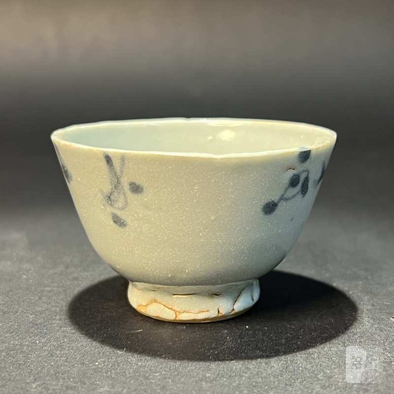 明 青花花卉纹杯 - 图3